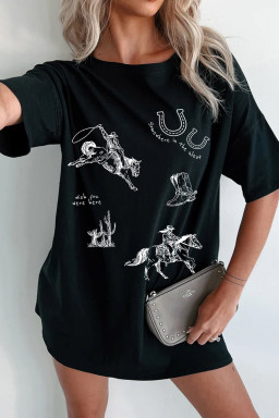 Black Graphic Tees