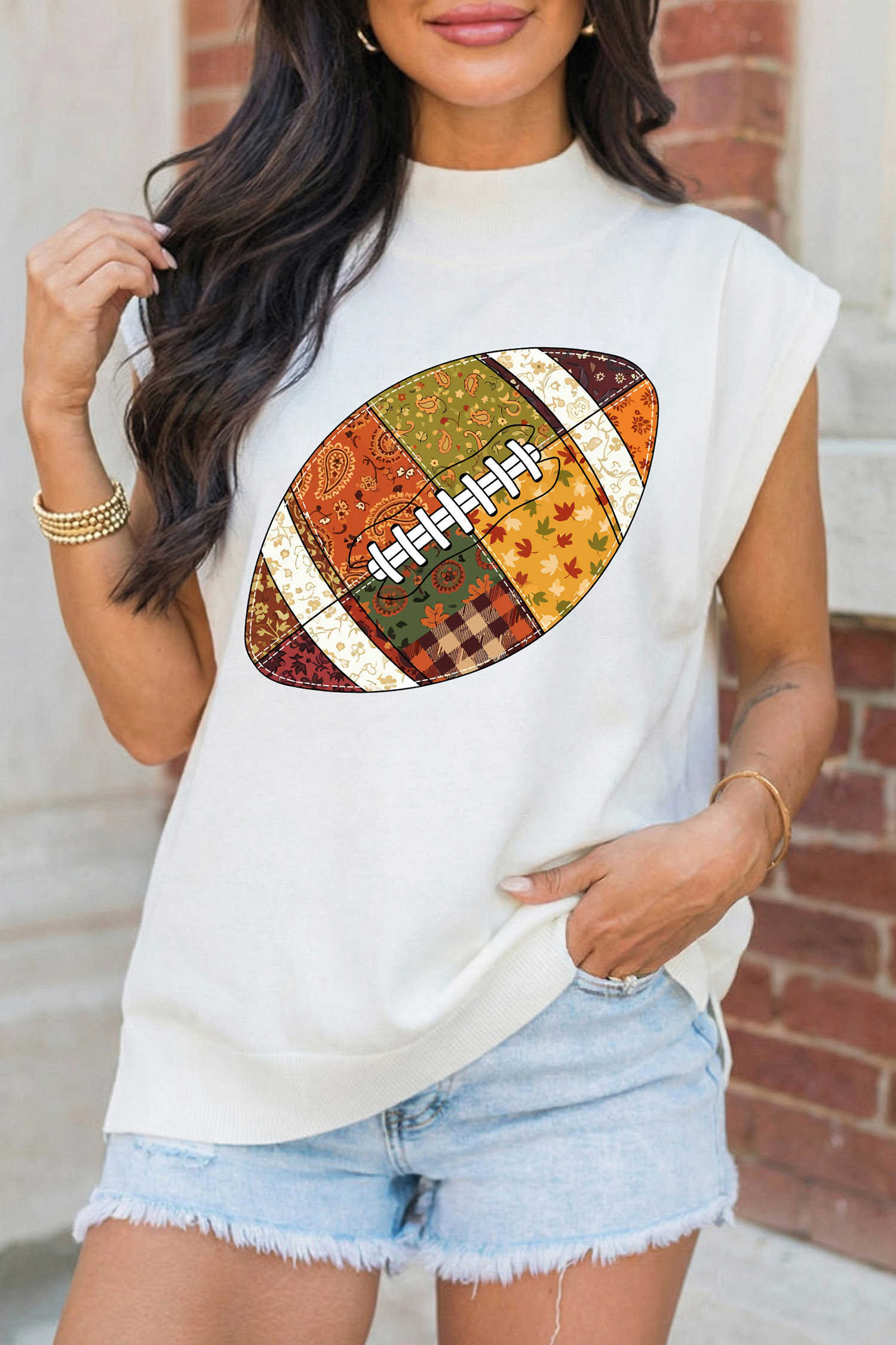 White Graphic Tees