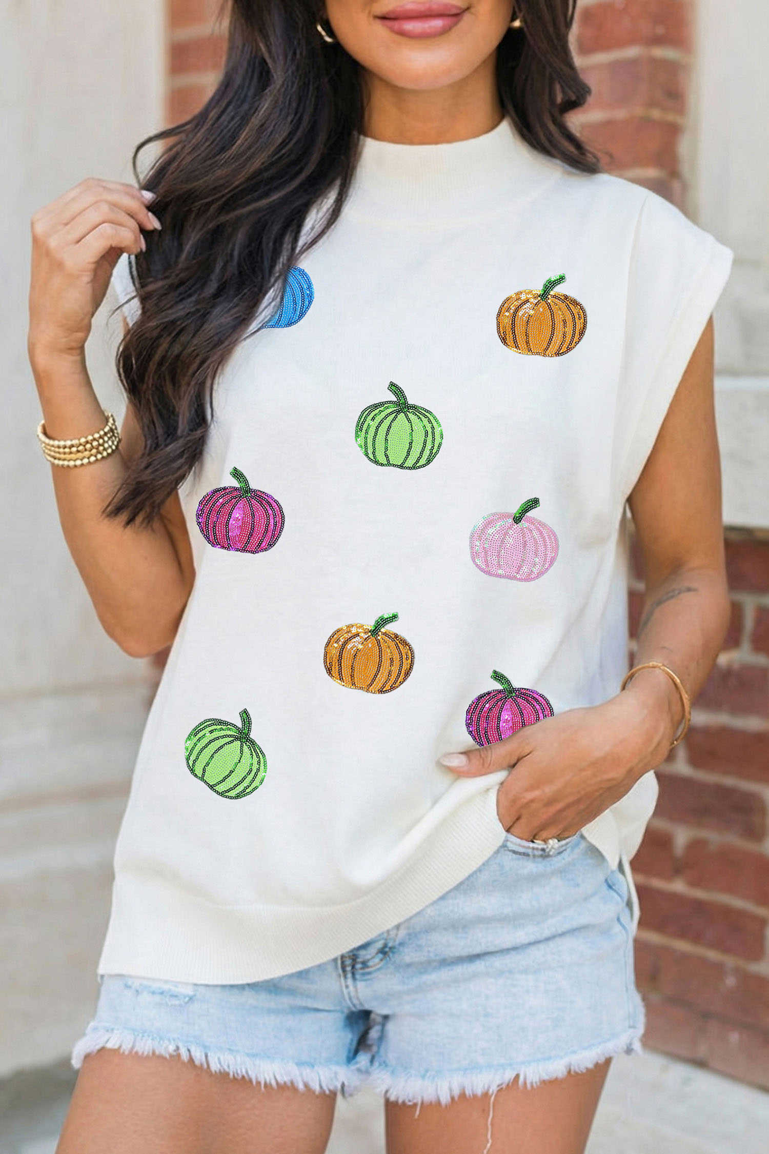 White Graphic Tees