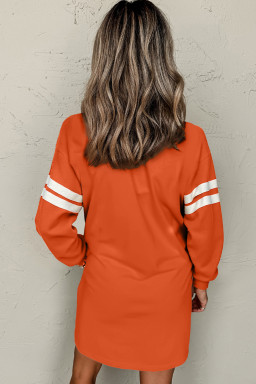 Orange Graphic Dresses