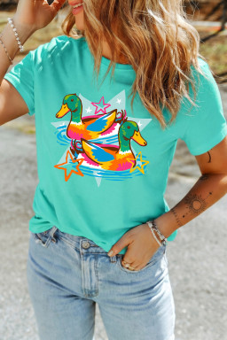 Mint Green Graphic Tees