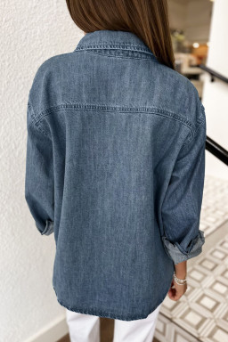 Sky Blue Blouses & Shirts