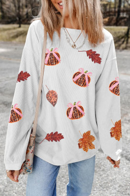 White Graphic Sweatshirts