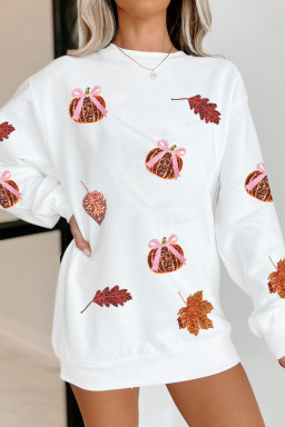 White Graphic Sweatshirts