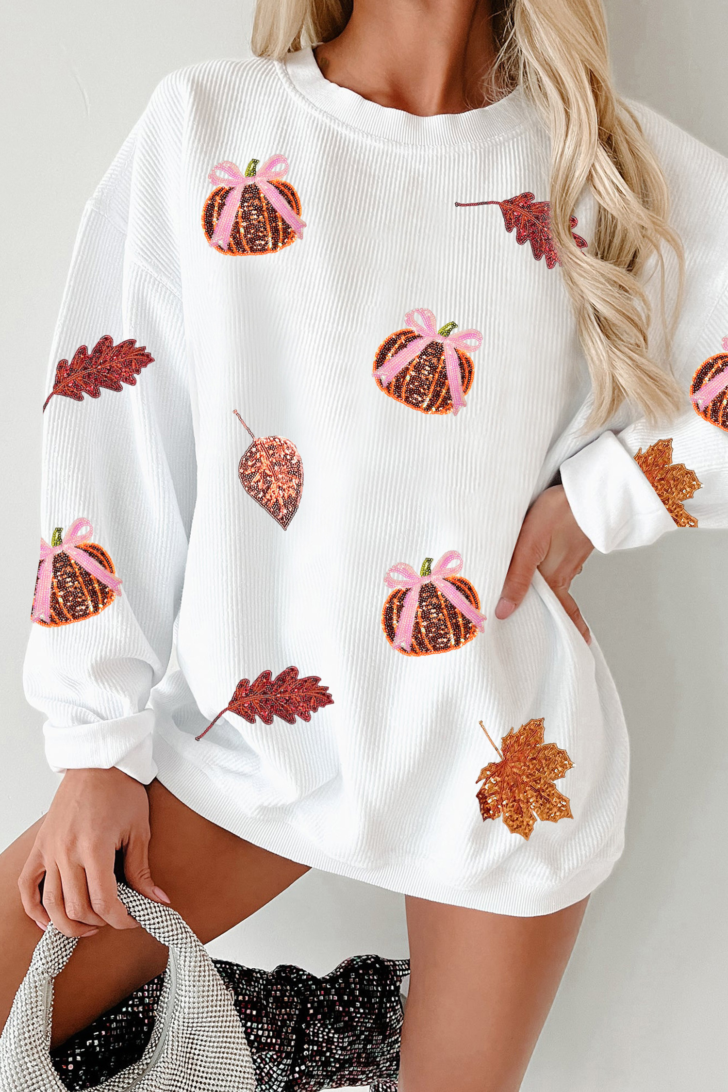 White Graphic Sweatshirts