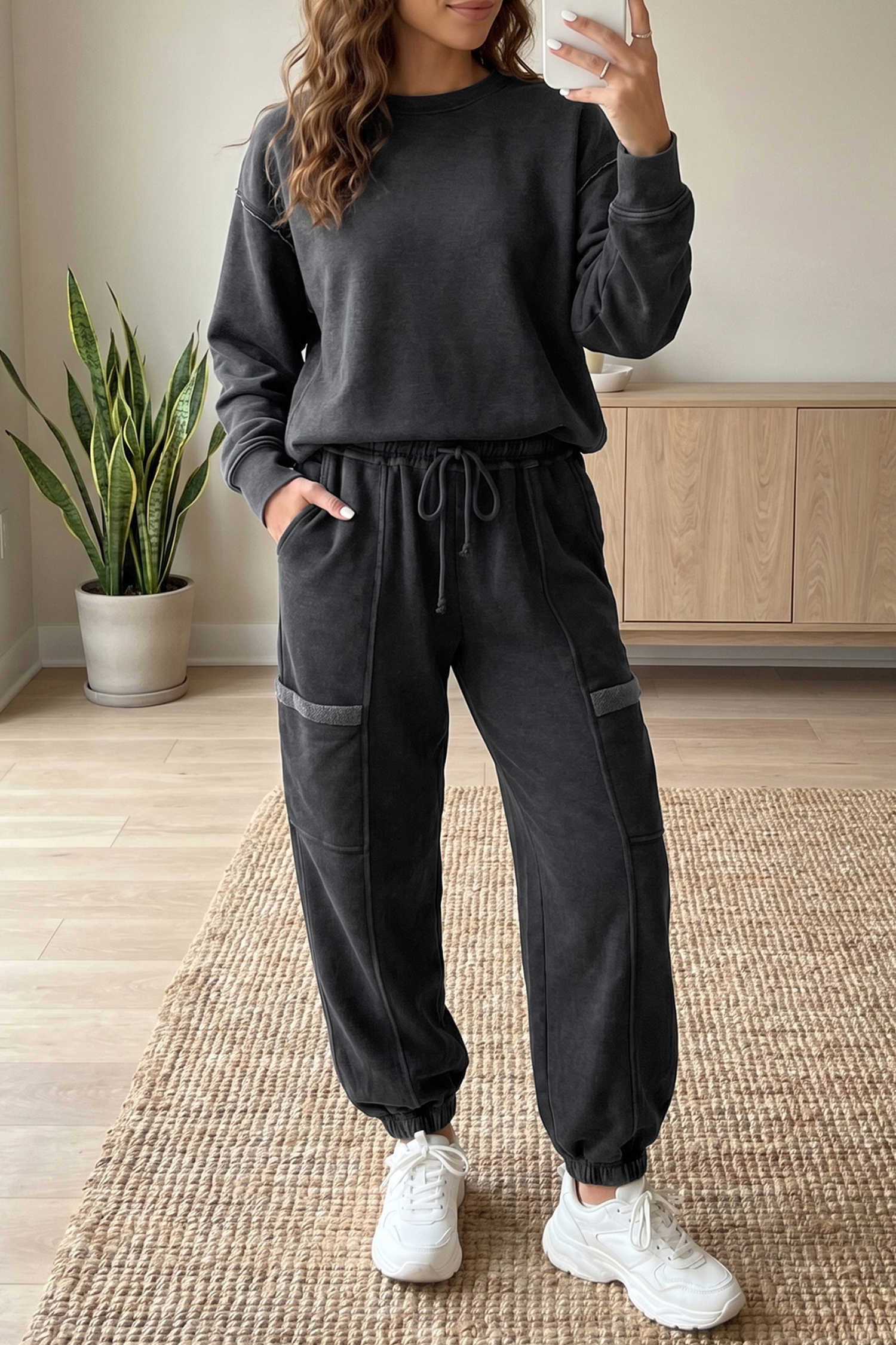 Carbon Grey Pant Sets