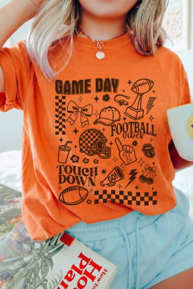 Orange Graphic Tees