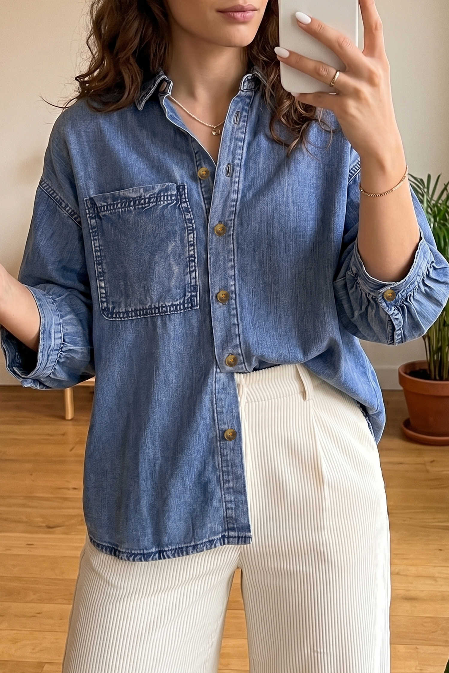 Dusk Blue Blouses & Shirts