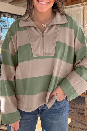 Green Long Sleeve Tops