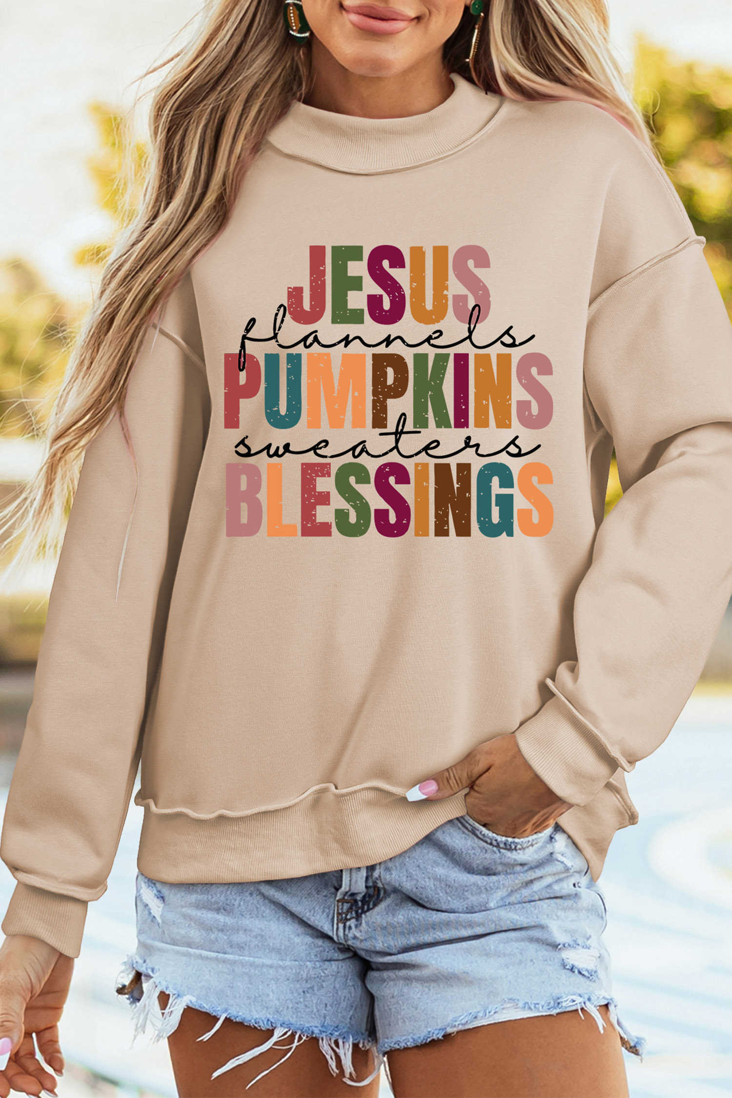 Apricot Graphic Sweatshirts