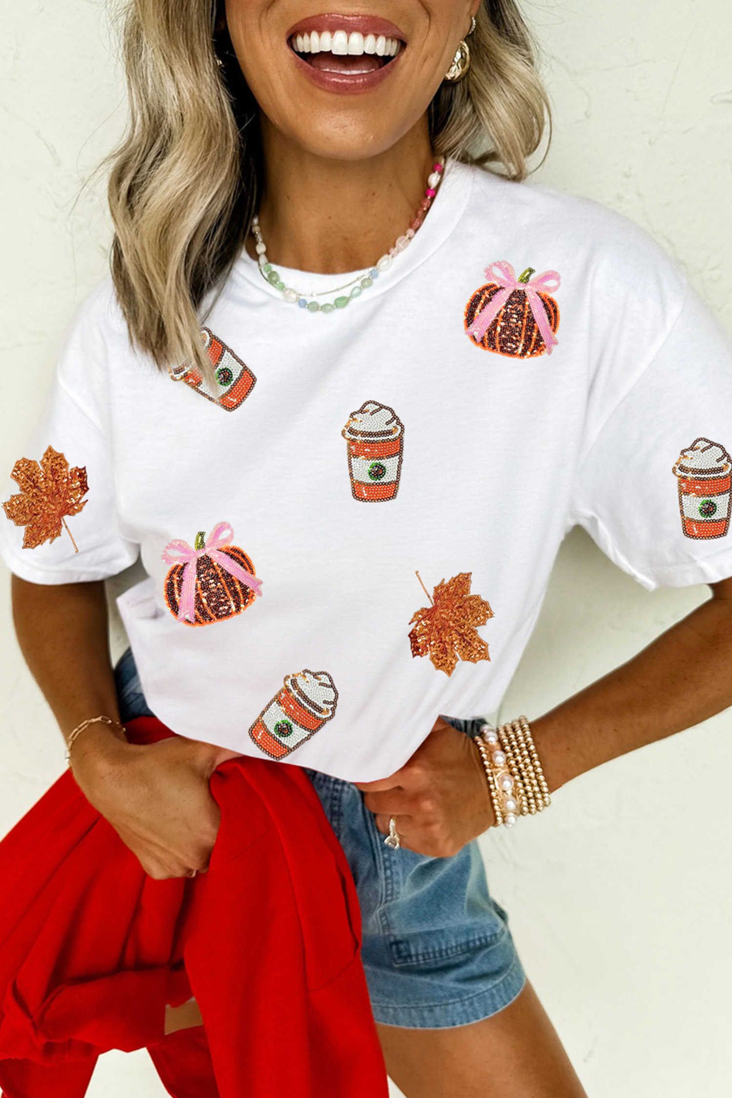White Graphic Tees