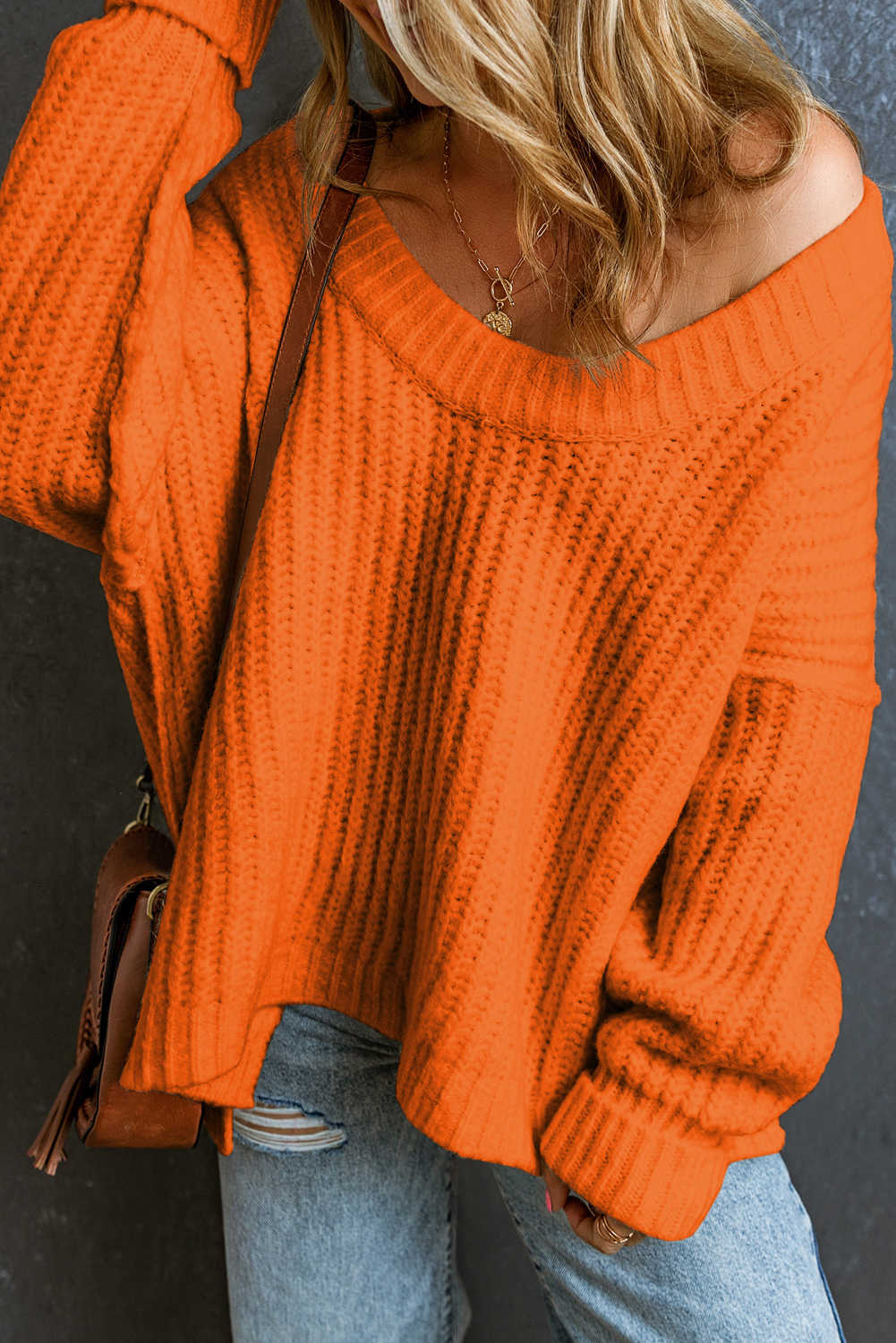 Orange Sweaters